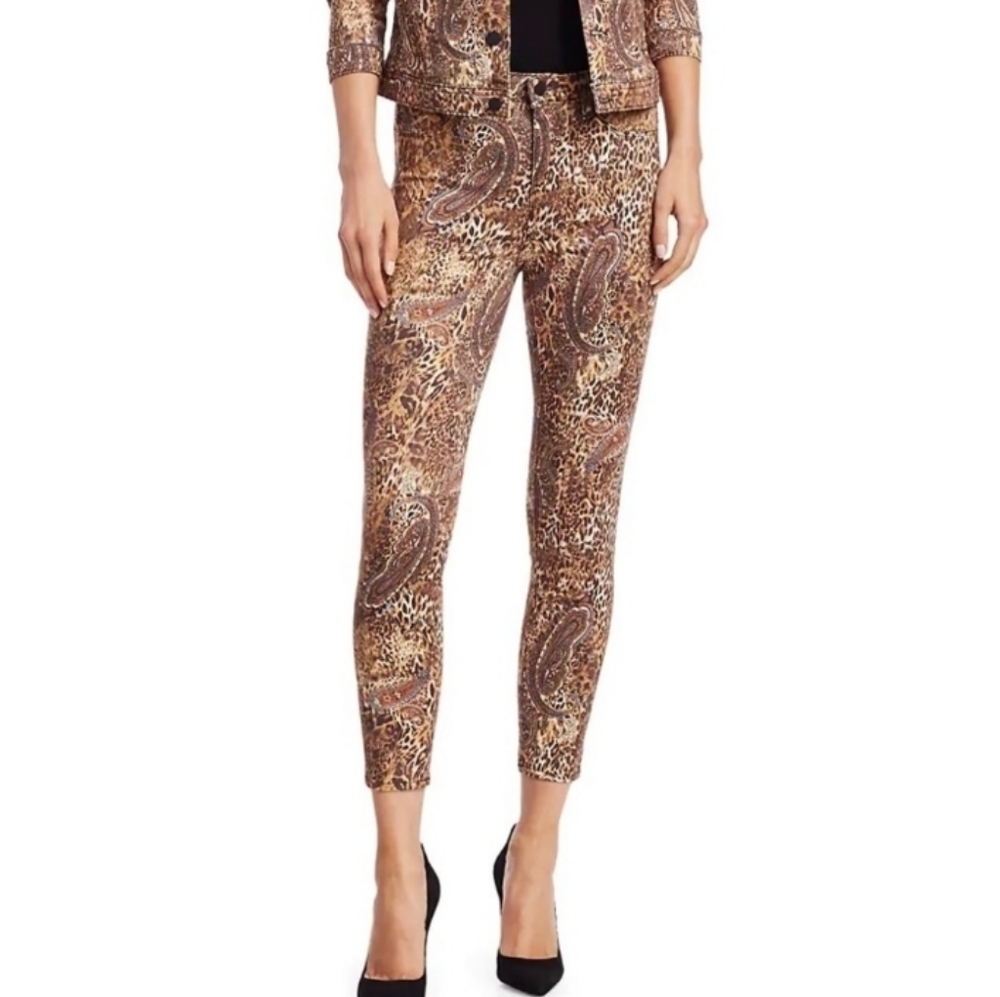L'AGENCE Margot Paisley Leopard Jeans